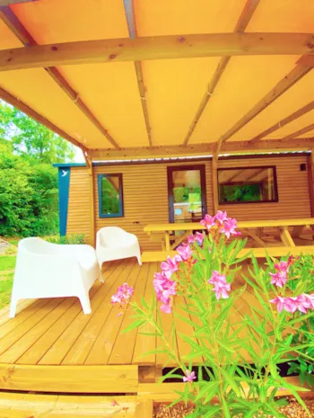 Location - Mobil-Home Pivoine +++ 4 Chambres - Camping Le Pré des Moines