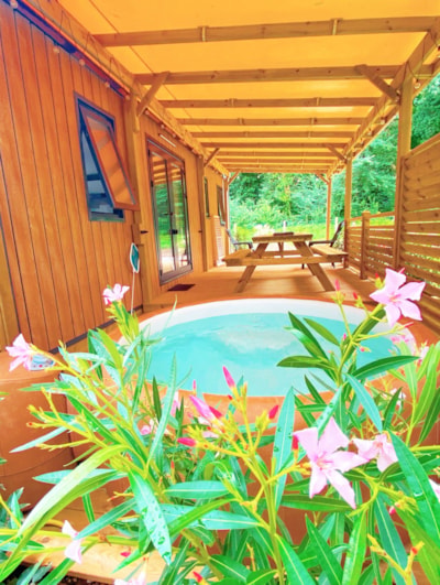 AUBEPINE mobile home WITH SPA +++ 3 bedrooms