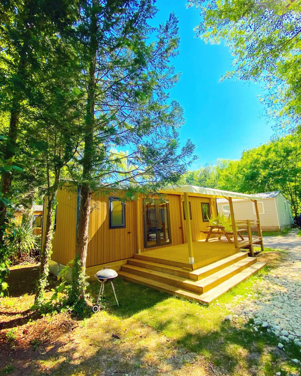 Location - Mobil-Home Capucine +++ 3 Chambres - Camping Le Pré des Moines