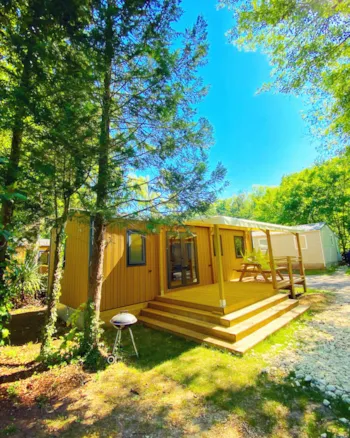 Location - Mobil-Home Capucine +++ 3 Chambres - Camping Le Pré des Moines