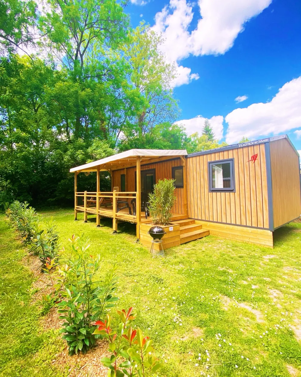 Location - Mobil-Home Epicea +++ 3 Chambres - Camping Le Pré des Moines