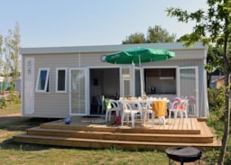 Location - Cottage Sinago 28M² / 2 Chambres - Terrasse - Tv - Camping Ker Eden