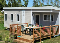 Mietunterkunft - Cottage Forban 25M² / 2 Zimmer - Halbüberdachte Terrasse - Camping Ker Eden