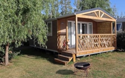 Location - Cottage Yole 25 M² / 2 Chambres - Terrasse - Tv - Camping Ker Eden