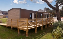 Location - Cottage Vacances Pmr 34M² / 2 Chambres - Terrasse Couverte - Camping Ker Eden