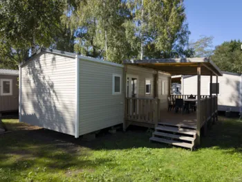 Mietunterkunft - Mobilheim Premium 3 Schlafzimmer - 2 Badezimmer - 6 Pers 36M² - Tv - Clim - Lv : A / D Sunday - Camping Des Familles