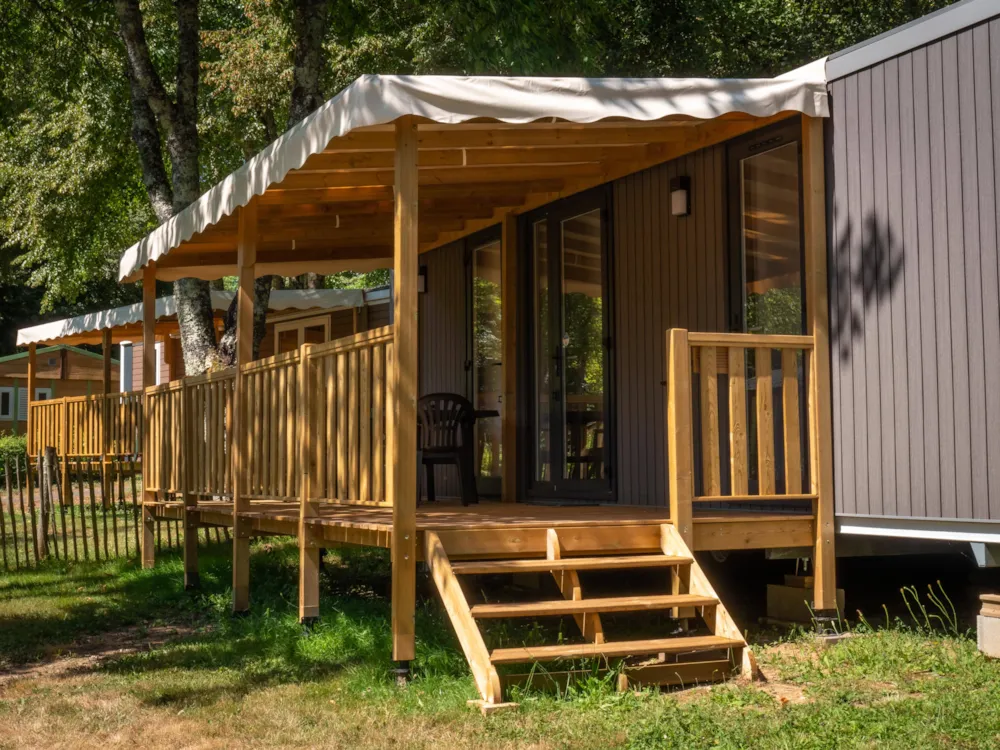 Huuraccommodatie(s) - Stacaravan Gabare Premium 37M²- 2 Zimmer - Flower Camping de Rouffiac
