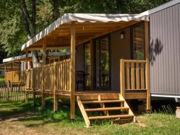 Mietunterkunft - Mobilheim Gabare Premium 37M²- 2 Zimmer - Flower Camping de Rouffiac