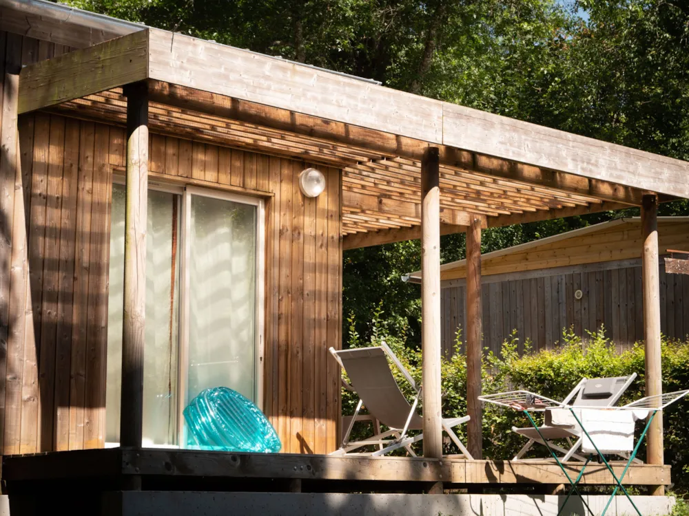 Location - Chalet Premium Nature 41 M² - 3 Chambres - Flower Camping de Rouffiac