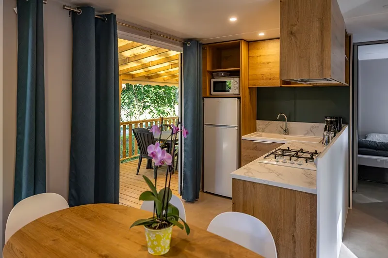 Mobil-Home Premium Evasion 45M² (3 Chambres) + 2 Salles De Bain + Lv + Terrasse 15.5M²