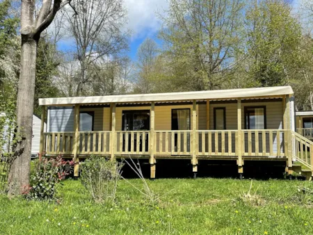 Location - Mobil-Home Premium Rouffiac 40M² (3 Chambres) + 2 Salles De Bain + Lv + Ll + Terrasse - Flower camping de Rouffiac
