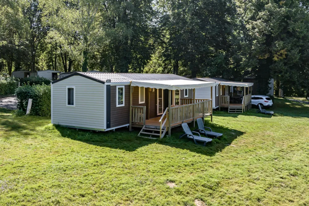 Location - Mobil-Home Aqua Premium 41 M² - 3 Chambres - Flower Camping de Rouffiac