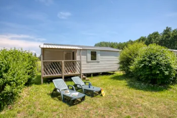 Huuraccommodatie(s) - Stacaravan Confort 25M² Loggia - 2 Slaapkamers + Overdekt Terras - Flower Camping LES BERGES DE LA DORDOGNE