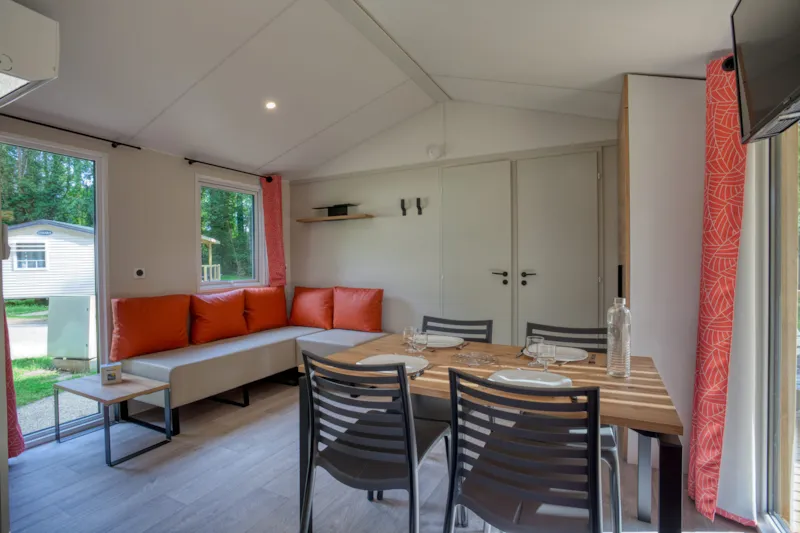 Mobil-Home Premium 29M² Bahia - 2 Chambres +  Terrasse Couverte +Lv + Tv + Clim