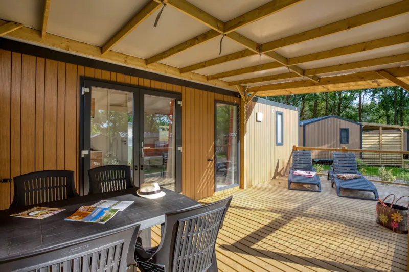 Mobil-Home Premium 29M² Bahia - 2 Chambres +  Terrasse Couverte +Lv + Tv + Clim