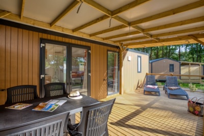 Mobile Home Premium 29m² Bahia - 2 bedrooms + covered terrace + dishwasher + TV + AC