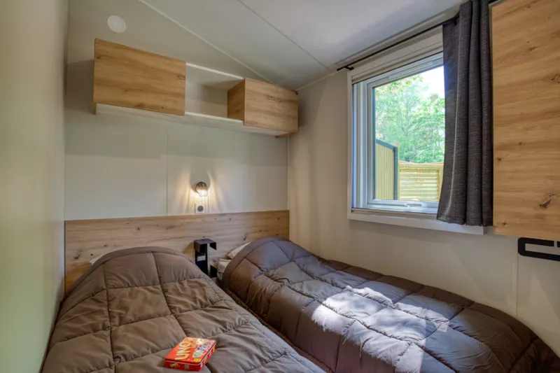 Mobil-Home Premium 33M² Bahia - 3 Chambres +  Terrasse Semi-Couverte +Lv + Tv + Clim