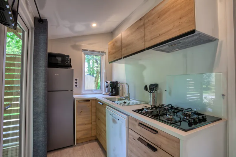 Mobil-Home Premium 33M² Bahia - 3 Chambres +  Terrasse Semi-Couverte +Lv + Tv + Clim