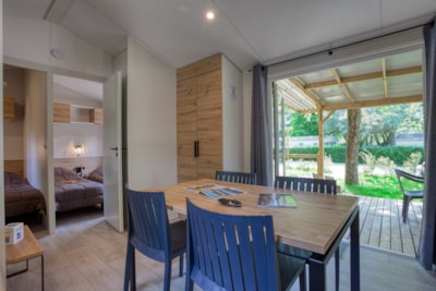 Mobile Home Premium 33m² Bahia - 3 bedrooms + half covered terrace + dishwasher + TV + AC