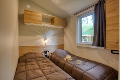Premium Mobile Home 33m² Bali - 2 bedrooms + Covered terrace + Dishwasher + TV + Air conditioning