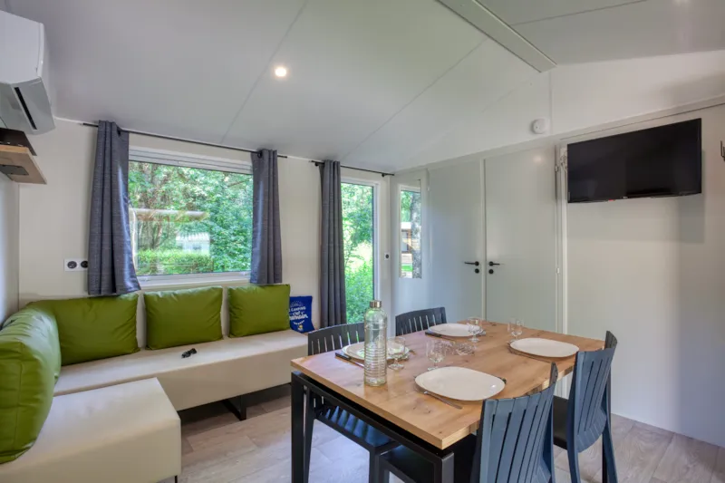 Mobil-Home Premium 33M² Bali - 2 Chambres + Terrasse Couverte+Lv+Tv+Clim