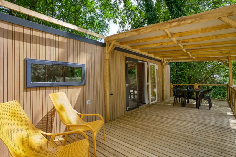 Mobil-Home Premium 33M² Bali - 2 Chambres + Terrasse Couverte+Lv+Tv+Clim