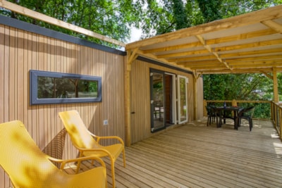 Premium Mobile Home 33m² Bali - 2 bedrooms + Covered terrace + Dishwasher + TV + Air conditioning