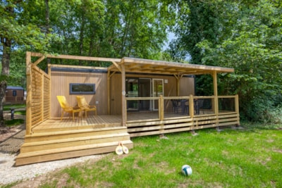 Premium Mobile Home 33m² Bali - 2 bedrooms + Covered terrace + Dishwasher + TV + Air conditioning