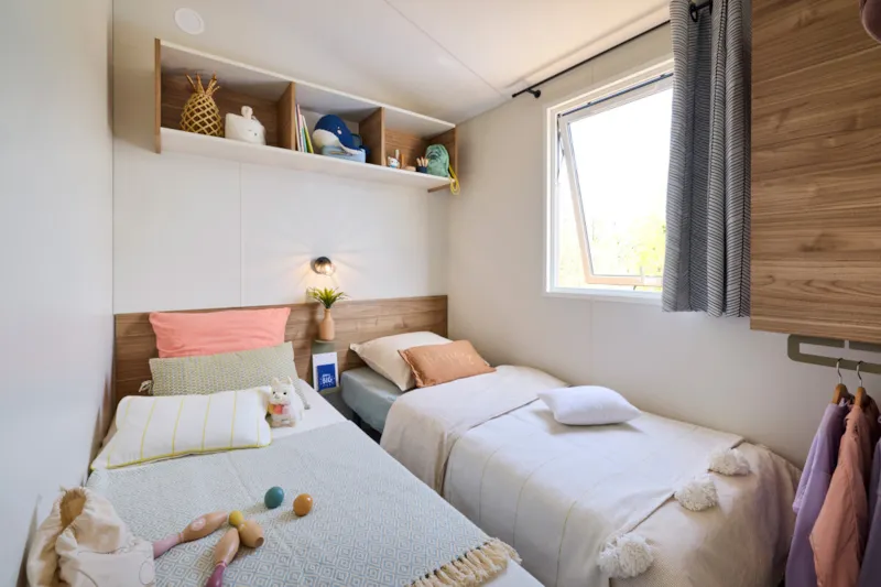 Mobil-Home Toscane Premium 33M² - 3 Chambres + Terrasse Couverte + Clim + Tv + Lv