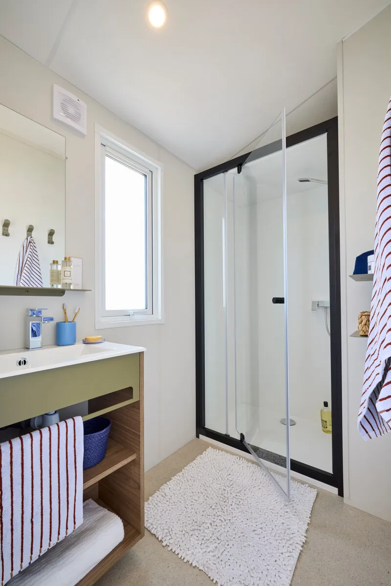 Mobil-Home Toscane Premium 33M² - 3 Chambres + Terrasse Couverte + Clim + Tv + Lv