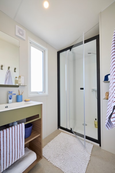 Tuscany Premium Mobile Home 33m² - 3 bedrooms + Covered terrace + Air conditioning + TV + Dishwasher