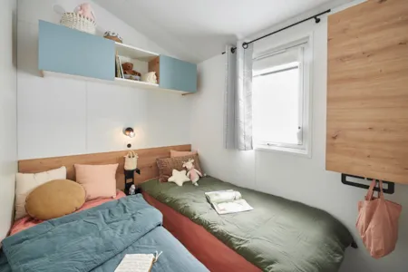 Accommodation - Mobile-Home Premium Almeria 40M² - 3 Bedrooms - 2 Bathrooms - Flower Camping LES BERGES DE LA DORDOGNE