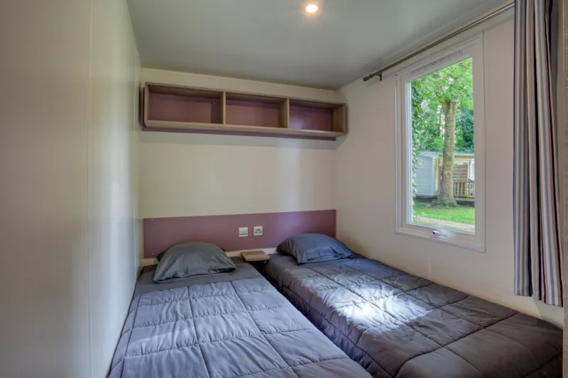 Mobil-Home Confort 32M² Malaga - 3 Chambres + Terrasse Couverte, Clim, Tv, Lave-Vaisselle