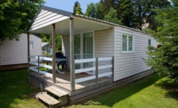 Mietunterkunft - Mobil Home Lot  (Für 4 Erwachsene + 1 Kind 6/12 Jahre) - Camping Paradis Marmotel