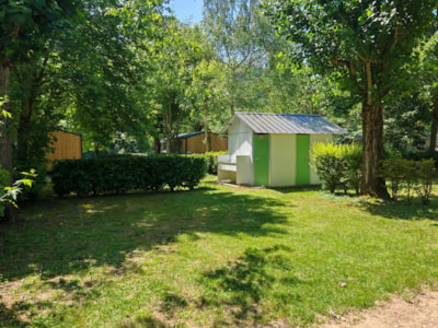 Pitch with private sanitary facilities