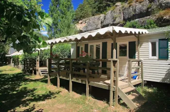 Mietunterkunft - Mobilheim Louisiane Flores (2 Schlafzimmer) - Camping Le Capelan