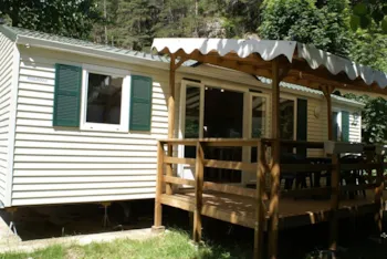 Mietunterkunft - Mobilheim Louisiane Zen + Fores (3 Schlafzimmer) - Camping Le Capelan