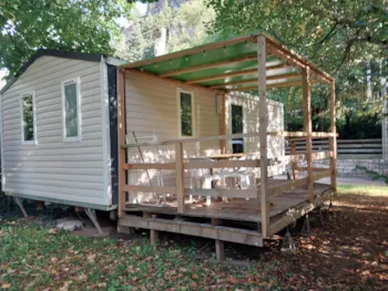 Mietunterkunft - Mobilheim 'Irm' Super Mercure (2 Schlafzimmer) - Camping Le Capelan