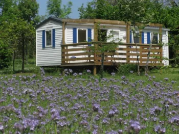 Location - Mobil Home N°3 - Camping naturiste Le Champ de Guiral