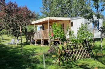 Location - Mobile Home N°5  "Ballo" Grand Confort - Camping naturiste Le Champ de Guiral