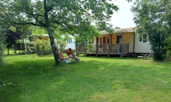 Location - Mobil-Home N°6 "Balli" Grand Confort - Camping naturiste Le Champ de Guiral