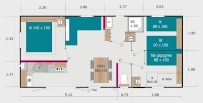 COTTAGE PRESTIGE - 3 bedrooms — 9