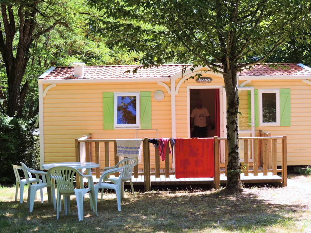 Mietunterkunft - Mobilheim Super Mercure Confort 28M² (2 Zimmer) + Terrasse - Camping Domaine La Plage du Garoustel