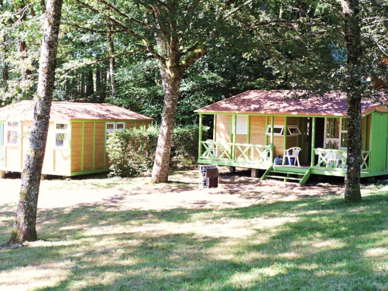 Hütte Class3 Confort 30m² (3 Zimmer) + überdachte Terrasse