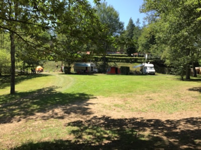 Pitch with electricity (1 tent, caravan or motorhome / 1 car)