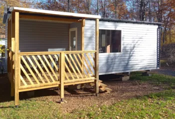 Accommodation - Mobil-Home Loggia2 27M² (2 Chambres)+ Terrasse Couverte - Camping Domaine La Plage du Garoustel
