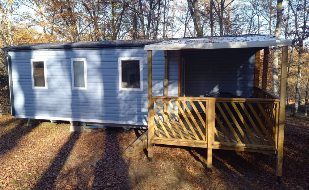 Mietunterkunft - Mobil-Home Loggia3 28M² (3 Chambres) + Terrasse Couverte 6 Pers. - Camping Domaine La Plage du Garoustel