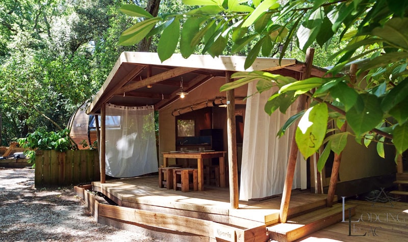 ECOLODGE coton et bois + douche extérieure - Liparis