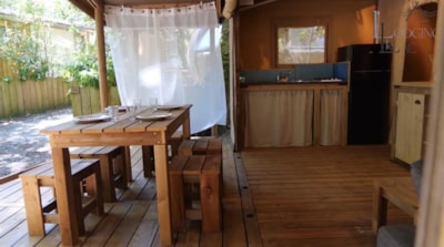 ECOLODGE cotton and wood + outdoor shower - Liparis