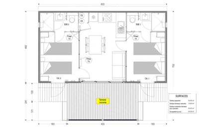 35m² HÔTELIER CHALET - 2 bedrooms and 2 bathrooms